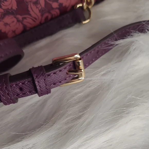 Michael Kors Pink and Purple Crossbody Bag with Silver Chain With Wallet - Picture 7 of 10